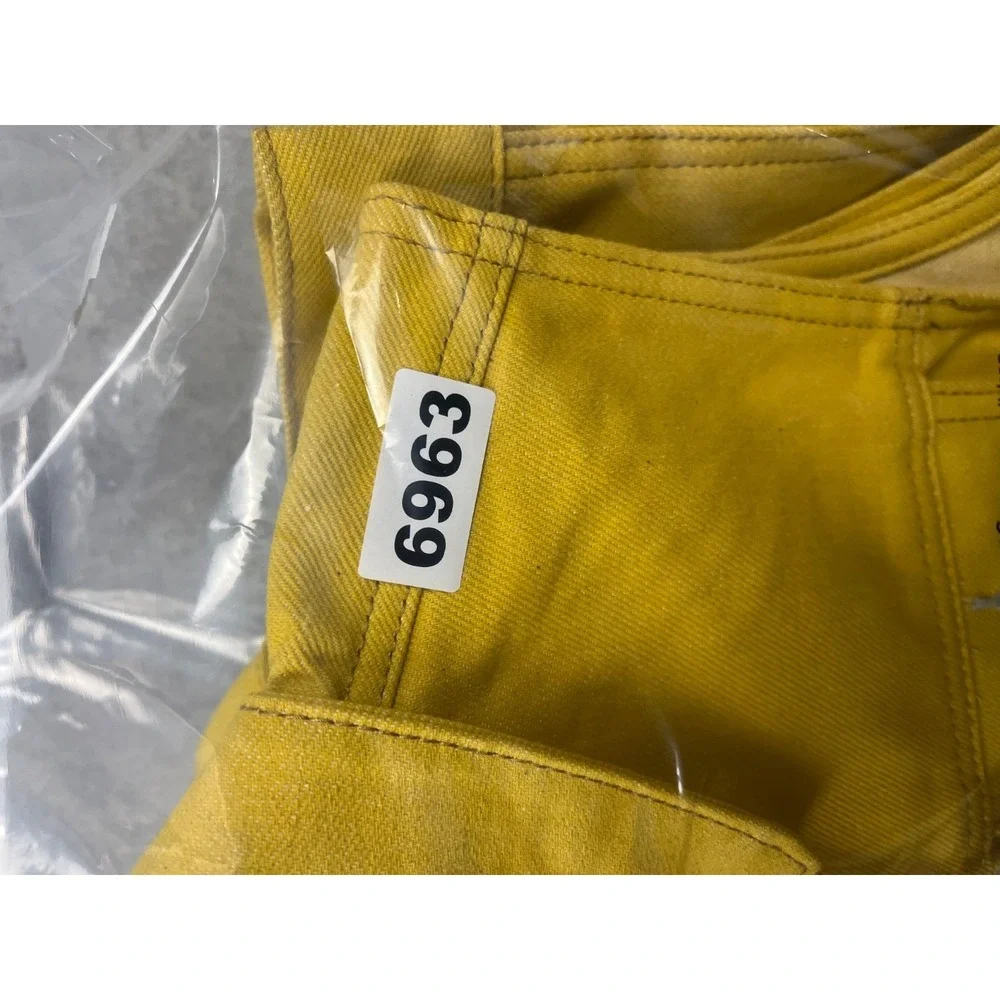 Levis‎ Denim Vest Girls L 12-13 yrs Yellow Sleeveless Button Up Cowgirl NWT
